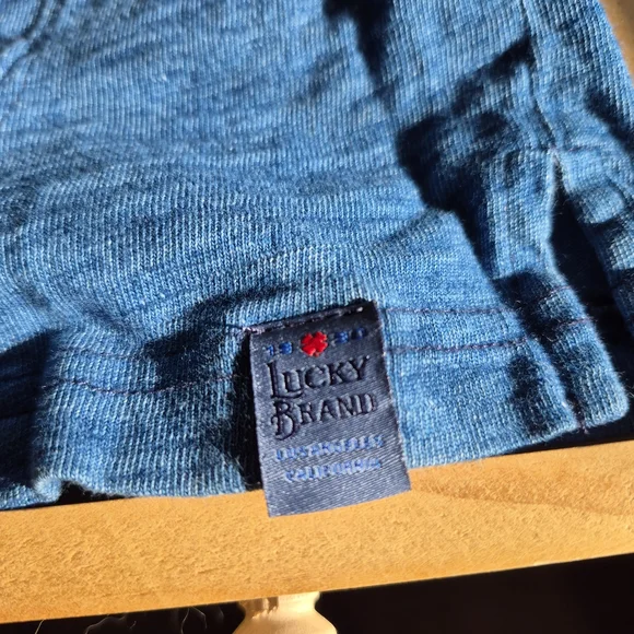 Lucky Brand Bright Blue Lightweight Hoodie 2561/252 - Picture 3 of 11